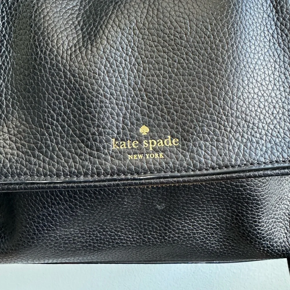 Kate Spade New York Black Pebbled Leather Chester Street Miri bag purse